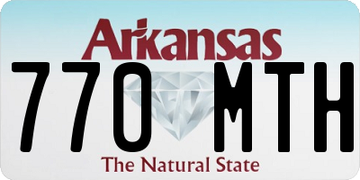 AR license plate 770MTH