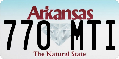 AR license plate 770MTI