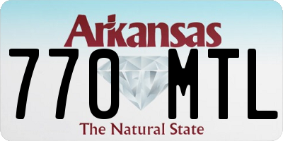 AR license plate 770MTL