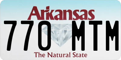 AR license plate 770MTM