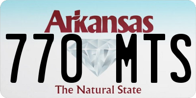 AR license plate 770MTS