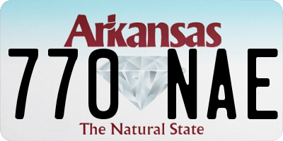 AR license plate 770NAE
