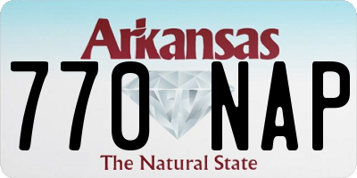 AR license plate 770NAP