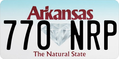 AR license plate 770NRP