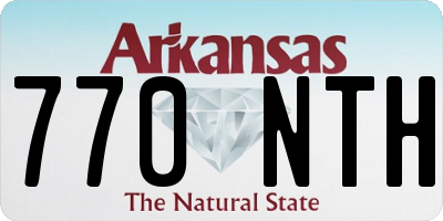 AR license plate 770NTH