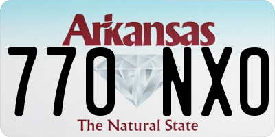 AR license plate 770NXO