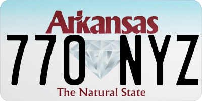 AR license plate 770NYZ