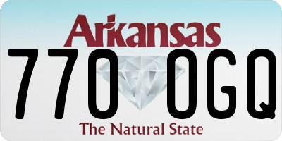 AR license plate 770OGQ