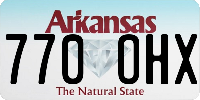 AR license plate 770OHX
