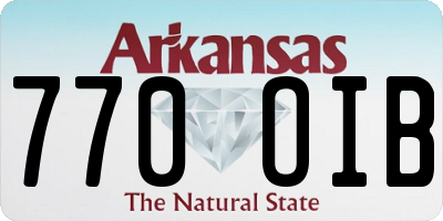 AR license plate 770OIB