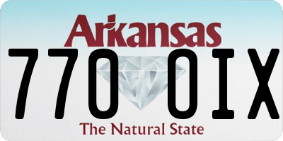 AR license plate 770OIX