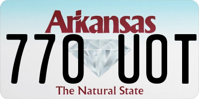 AR license plate 770UOT
