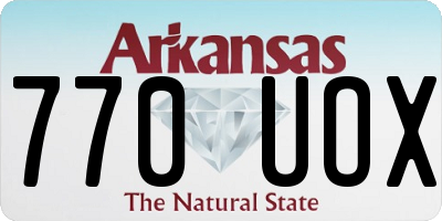 AR license plate 770UOX