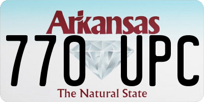 AR license plate 770UPC