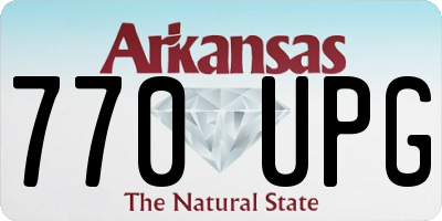 AR license plate 770UPG