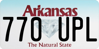 AR license plate 770UPL