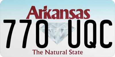 AR license plate 770UQC