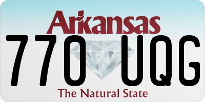 AR license plate 770UQG