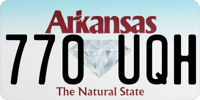 AR license plate 770UQH