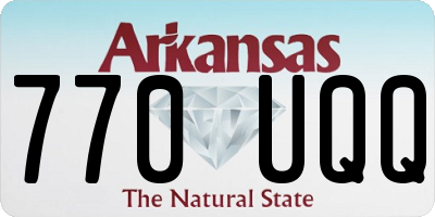 AR license plate 770UQQ