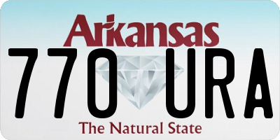 AR license plate 770URA