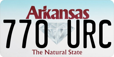 AR license plate 770URC