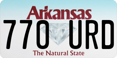 AR license plate 770URD