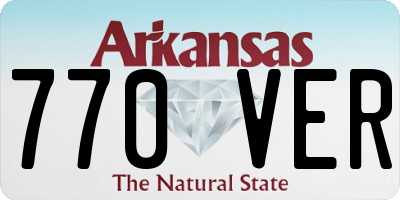AR license plate 770VER