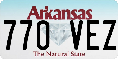 AR license plate 770VEZ