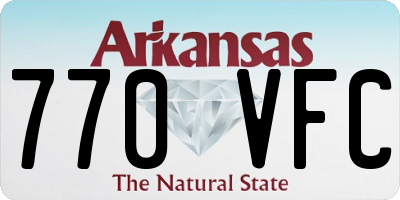 AR license plate 770VFC