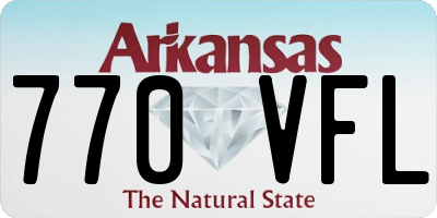 AR license plate 770VFL