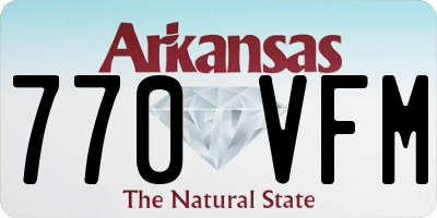 AR license plate 770VFM