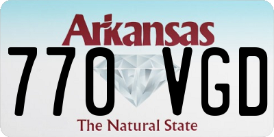 AR license plate 770VGD