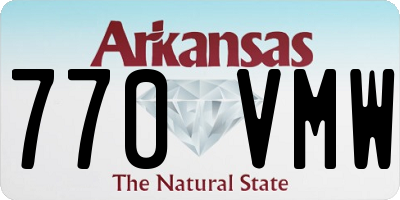 AR license plate 770VMW