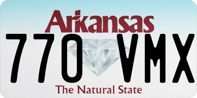 AR license plate 770VMX