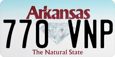 AR license plate 770VNP