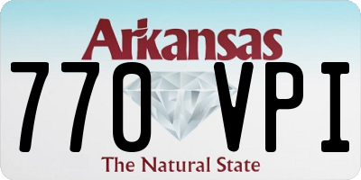 AR license plate 770VPI