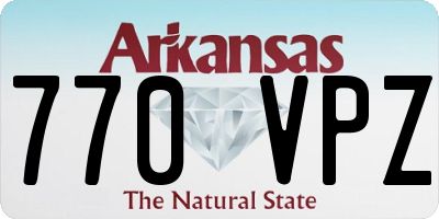 AR license plate 770VPZ