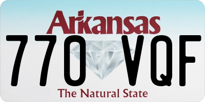 AR license plate 770VQF