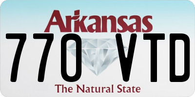 AR license plate 770VTD