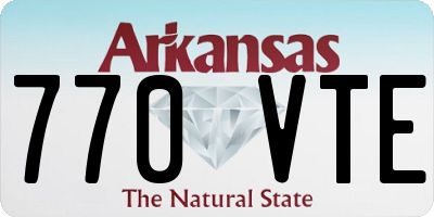 AR license plate 770VTE