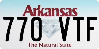 AR license plate 770VTF