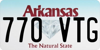 AR license plate 770VTG