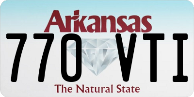 AR license plate 770VTI