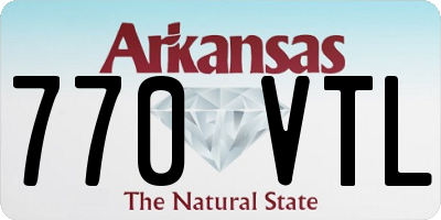 AR license plate 770VTL