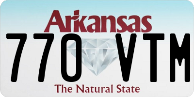 AR license plate 770VTM
