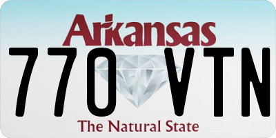 AR license plate 770VTN