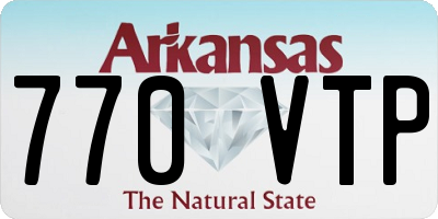 AR license plate 770VTP