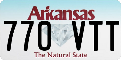 AR license plate 770VTT