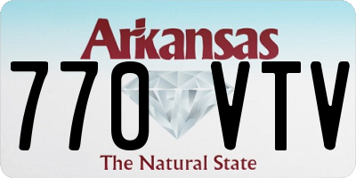 AR license plate 770VTV